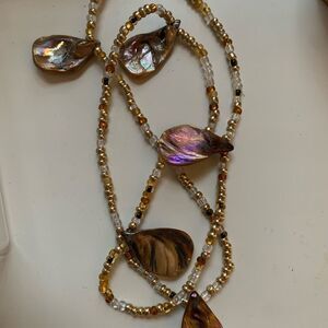 Ethereal shell waist bead